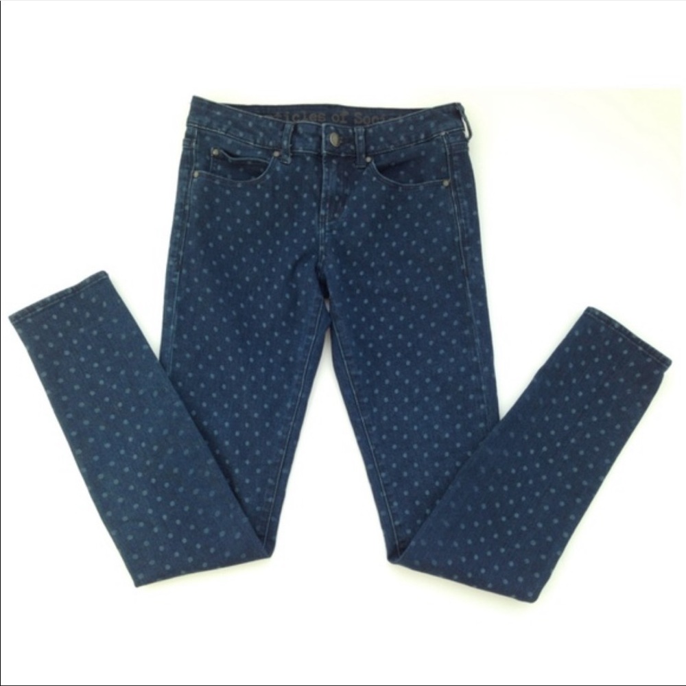 Articles of Society polka dot skinny jeans
